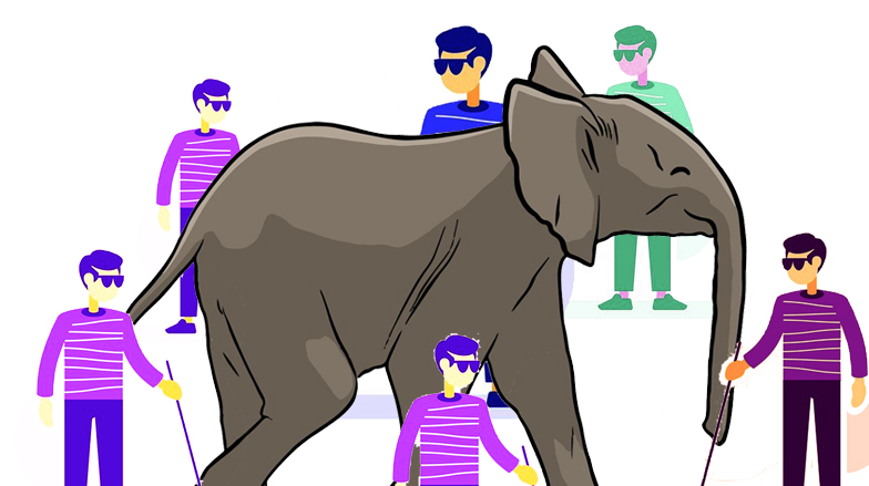 elephant and six blind mens