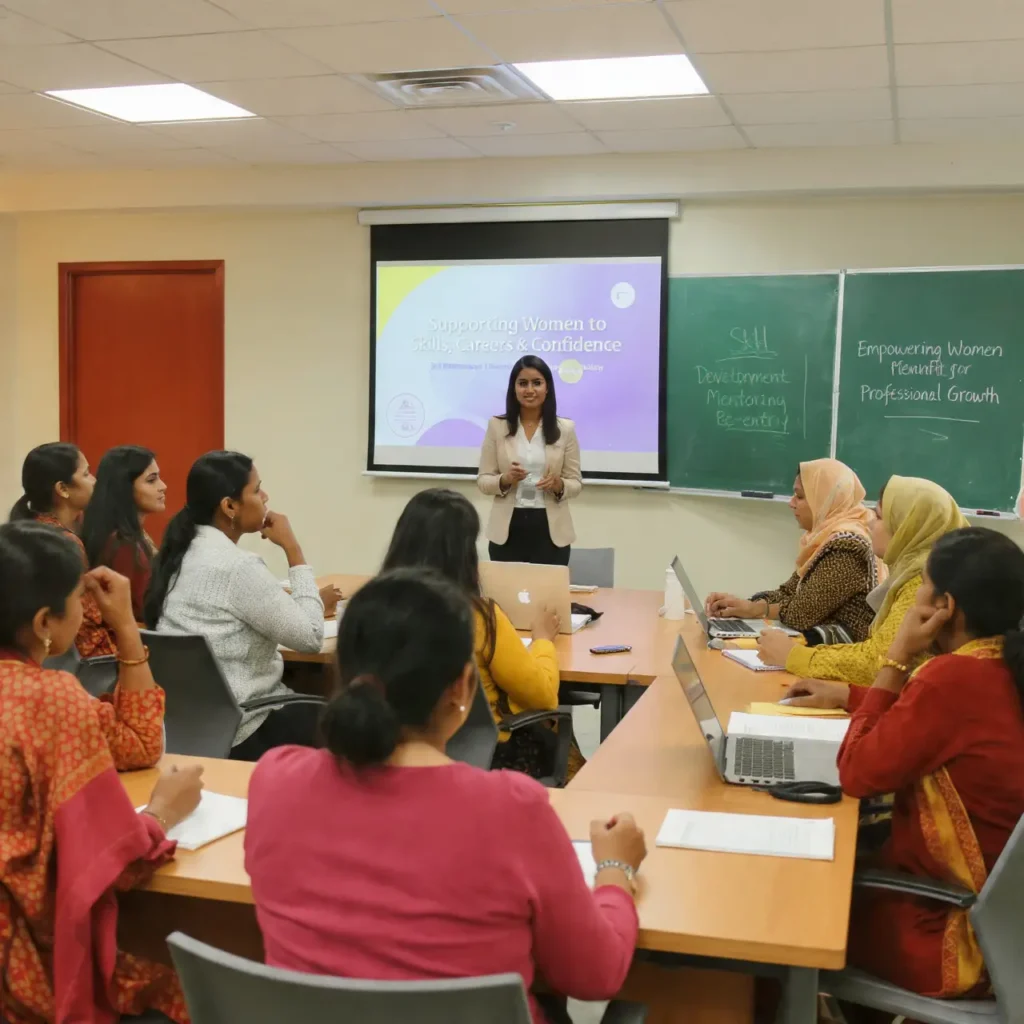 Indian women skill development workshop with training mentoring and career growth support